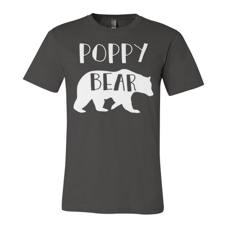 Poppy Grandpa Gift   Poppy Bear Unisex Jersey Short Sleeve Crewneck Tshirt