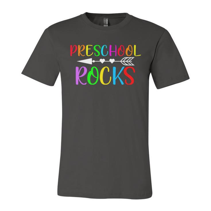 Preschool Rocks  Unisex Jersey Short Sleeve Crewneck Tshirt