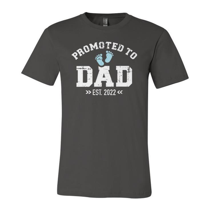 Promoted To Dad 2022 Baby Feets Jersey T-Shirt
