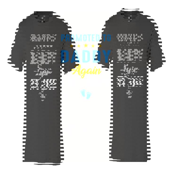 Promoted To Daddy Again 2022 Soon To Be Daddy Again Jersey T-Shirt