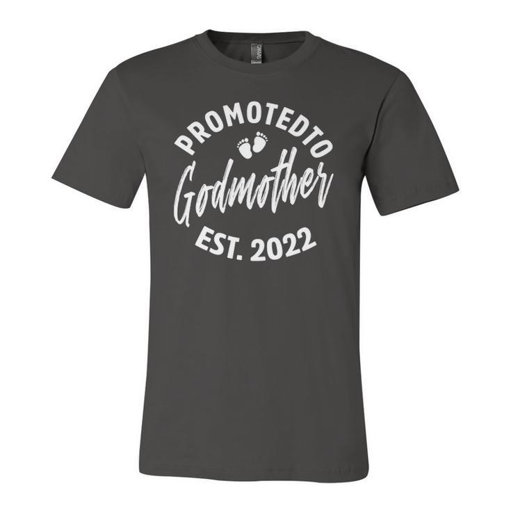Promoted To Godmother 2022 Pregnancy Best Godmother Jersey T-Shirt