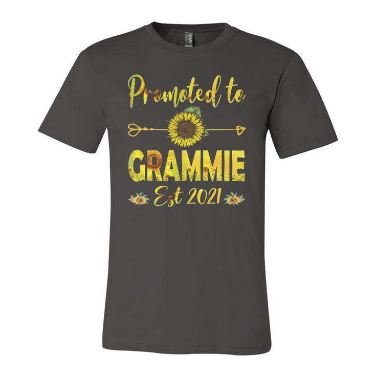 Promoted To Grammie Est 2022 Sunflower Jersey T-Shirt