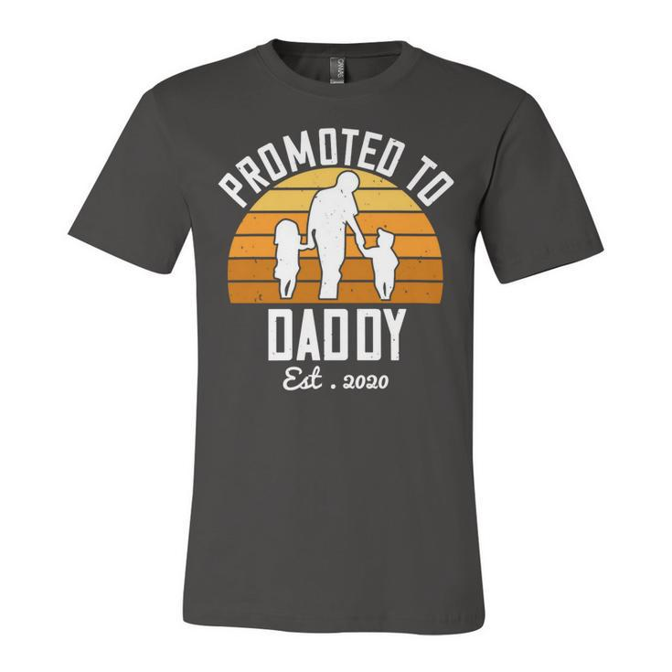 Promoted To Daddy Est  2020 Unisex Jersey Short Sleeve Crewneck Tshirt