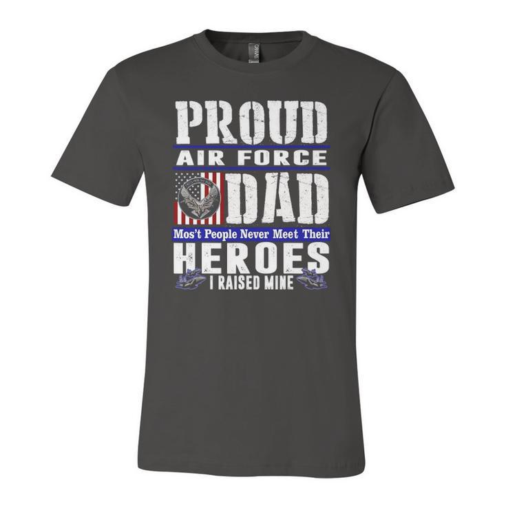 Proud Air Force Dad US Air Force Veteran Military Pride Jersey T-Shirt