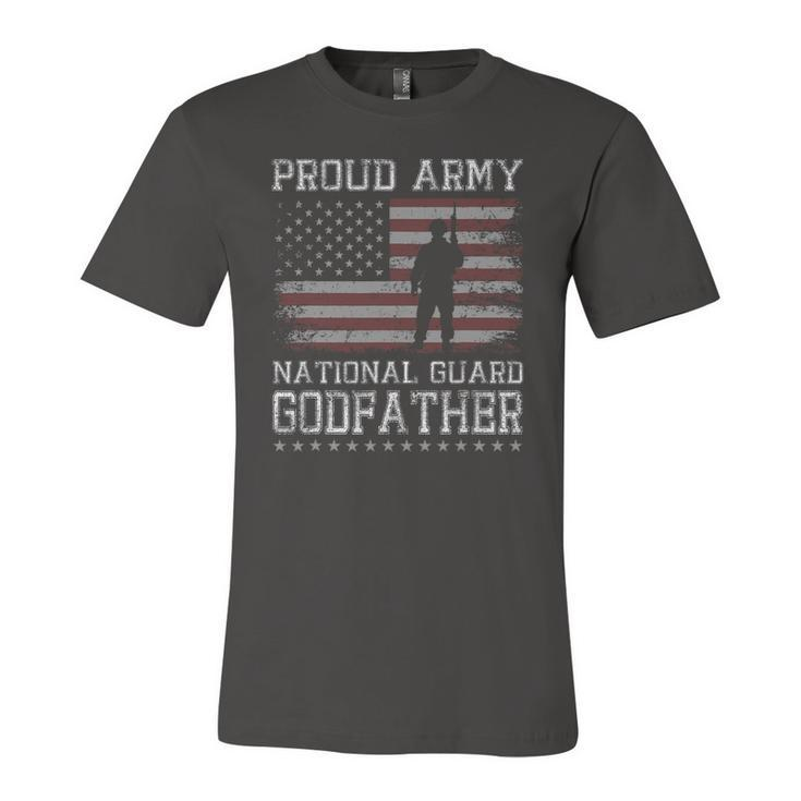 Proud Army National Guard Godfather US Military Jersey T-Shirt