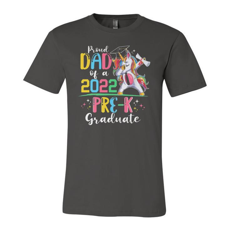 Proud Dad Of A 2022 Pre-K Graduate Unicorn Grad Senior Jersey T-Shirt