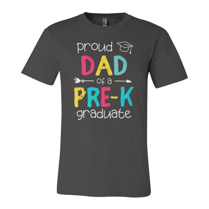 Proud Dad Father Pre-K Preschool Matching Graduation Jersey T-Shirt