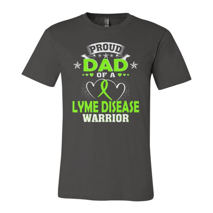 Proud Dad Of A Lyme Disease Warrior Jersey T-Shirt