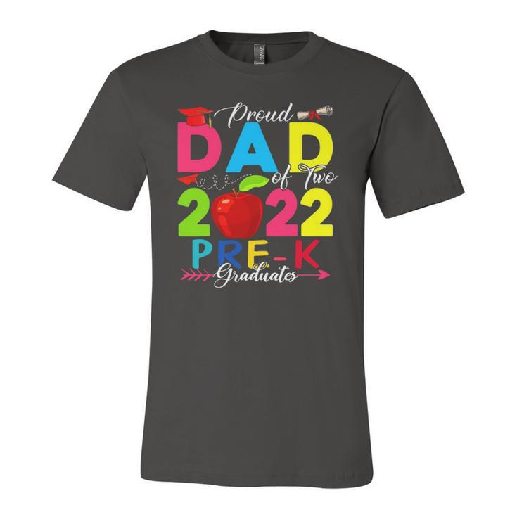 Proud Dad Of Two 2022 Pre-K Graduates Lover Jersey T-Shirt