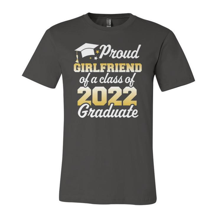 Proud Girlfriend Of A Class Of 2022 Graduate Senior Jersey T-Shirt