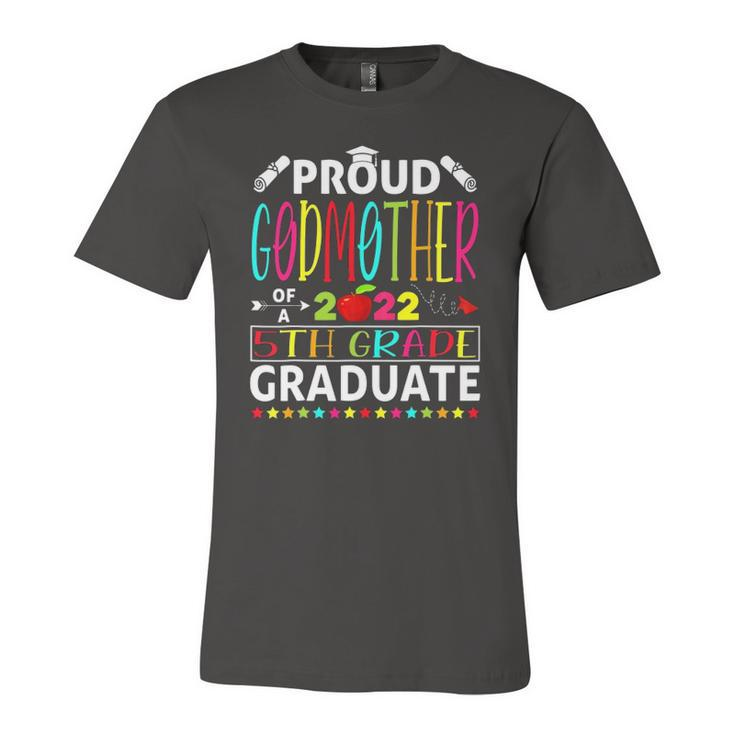 Proud Godmother Of A Class Of 2022 5Th Grade Graduate Jersey T-Shirt