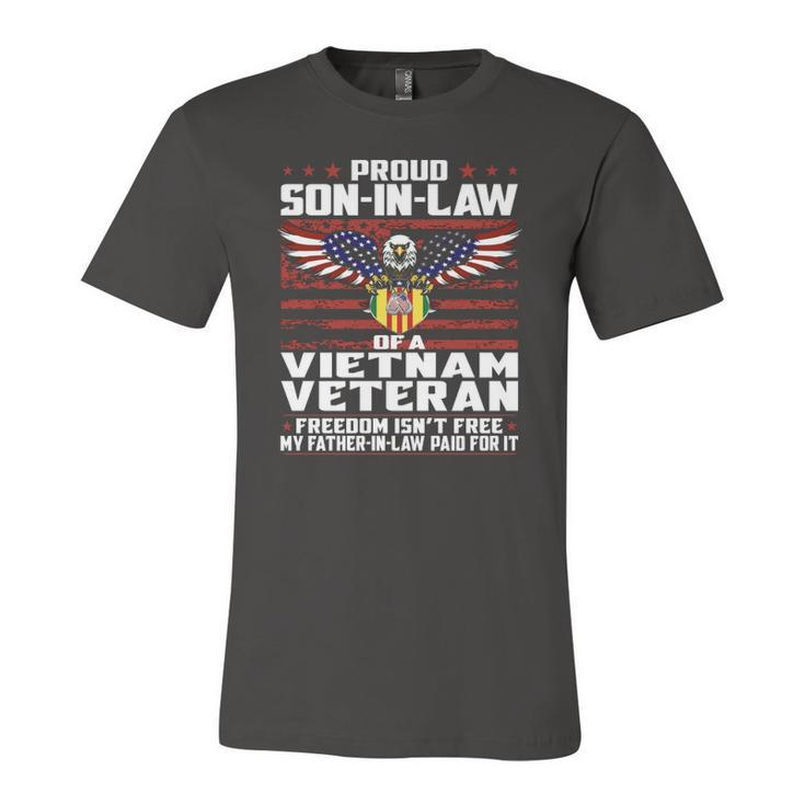 Proud Son In Law Of A Vietnam Veteran Patriotic Jersey T-Shirt