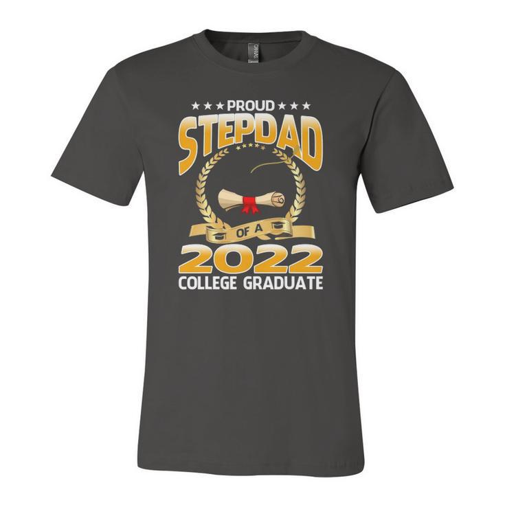 Proud Stepdad Of A 2022 College Graduate Graduation Jersey T-Shirt