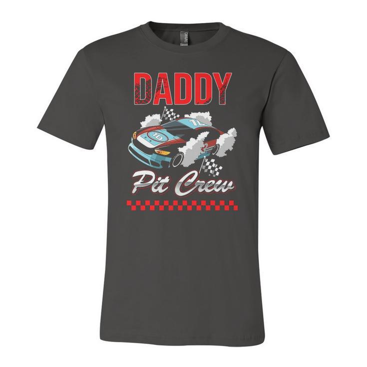 Race Car Birthday Party Racing Daddy Pit Crew Jersey T-Shirt