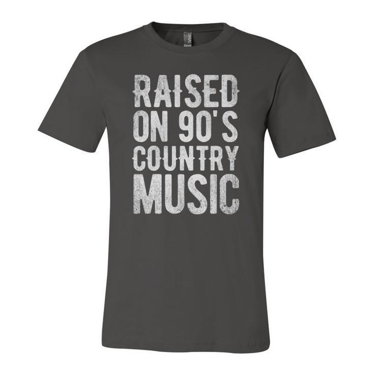 Raised On 90S Country Music Distressed Classic Retro Jersey T-Shirt