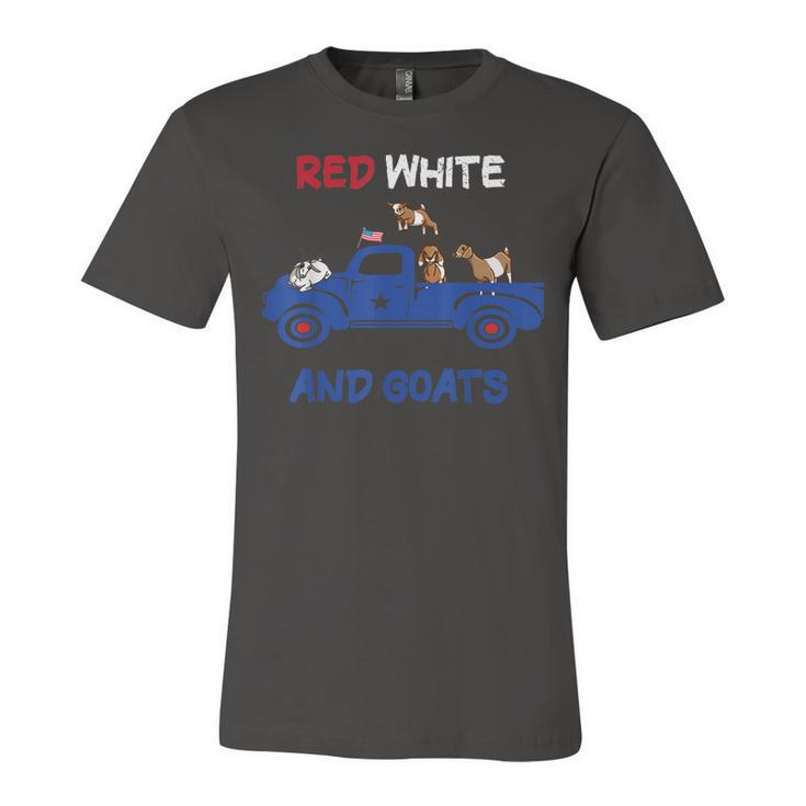 Red White And Goats 4Th Of July 2022 Jersey T-Shirt