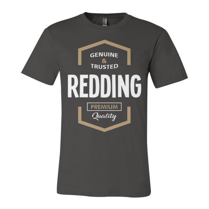 Redding Name Gift   Redding Premium Quality Unisex Jersey Short Sleeve Crewneck Tshirt