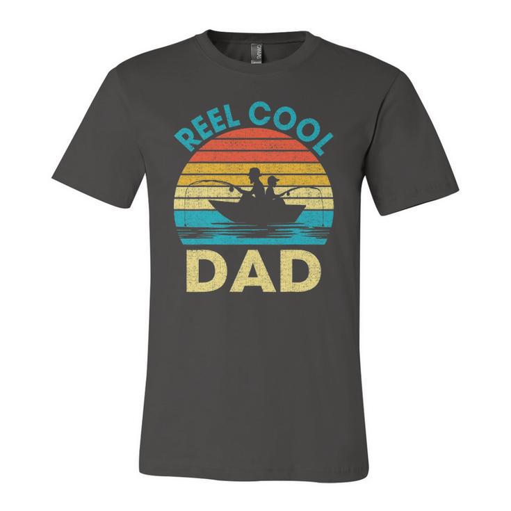 Reel Cool Dad Fathers Day For Fishing Dad Grandpa Jersey T-Shirt