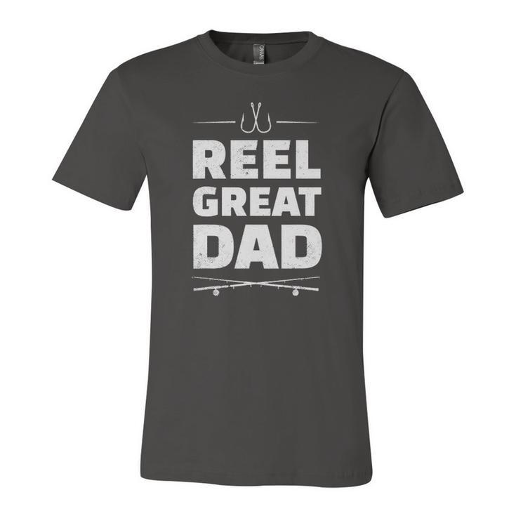 Reel Great Dad Fishing Fisherman Father Jersey T-Shirt