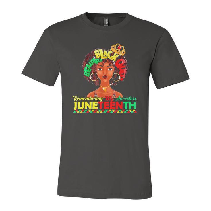 Remembering My Ancestors Juneteenth Black Freedom 1865 Lover Jersey T-Shirt