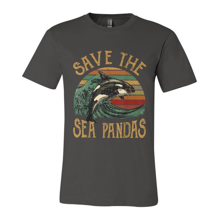 Rescue Killer Whale Orcas Save The Sea Pandas Marine Biology  Unisex Jersey Short Sleeve Crewneck Tshirt
