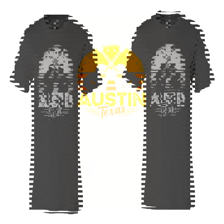 Retro Austin Texas Guitar Texas Jersey T-Shirt