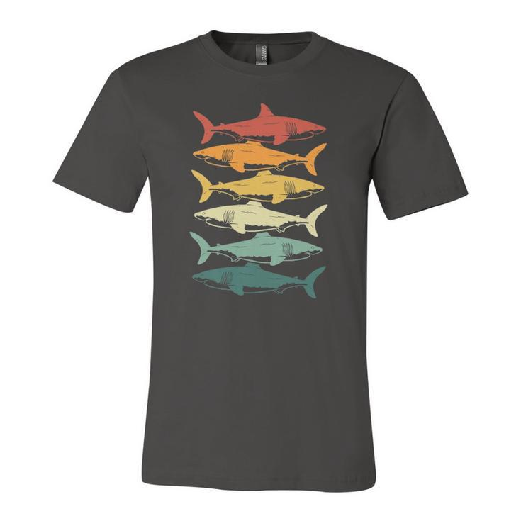 Retro Sharks For Shark Lover Jersey T-Shirt