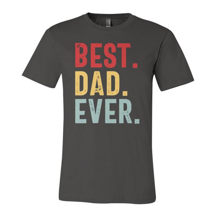 Retro Vintage Best Dad Ever Fathers Day Jersey T-Shirt