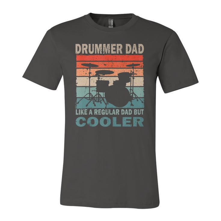 Retro Vintage Drummer Dad Music Lover & Fan Fathers Day Jersey T-Shirt
