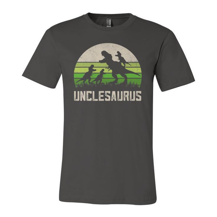 Mensrex Uncle Apparel Unclesaurus 3 Kids Dinosaur Jersey T-Shirt