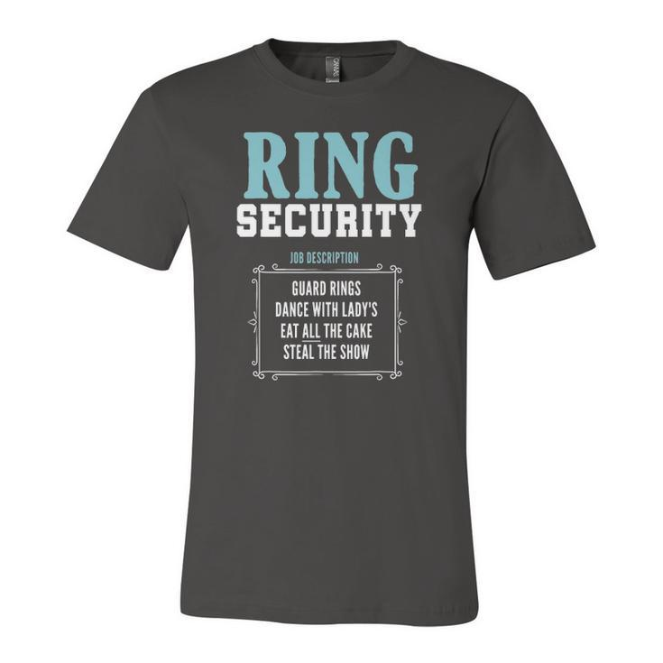 Ring Security Cute Wedding Ring Bearer Yup Im The Ring Dude Jersey T-Shirt