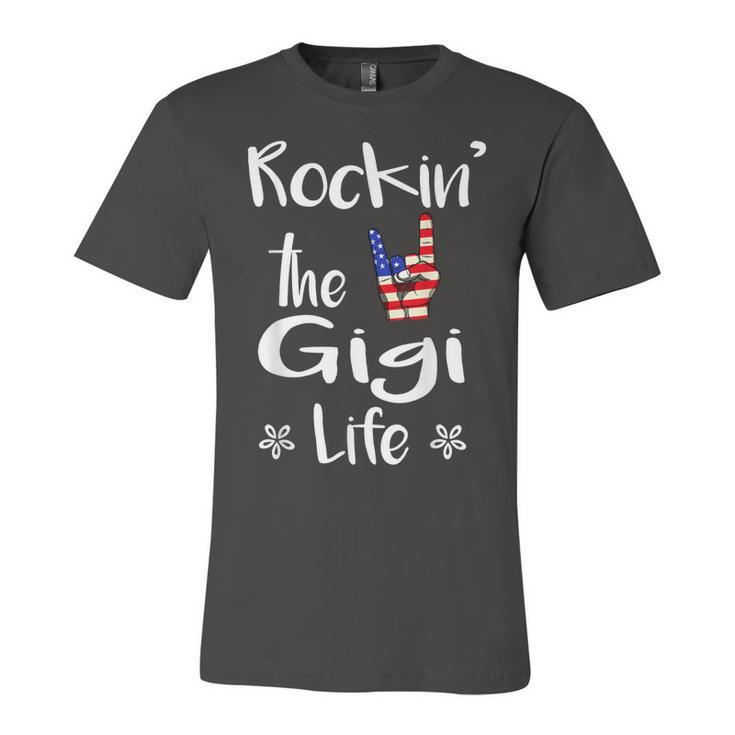 Rockin The Gigi Life Cute 4Th Of July American Flag  Unisex Jersey Short Sleeve Crewneck Tshirt
