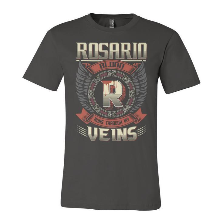 Rosario Blood  Run Through My Veins Name V2 Unisex Jersey Short Sleeve Crewneck Tshirt