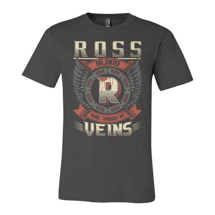 Ross Blood  Run Through My Veins Name V2 Unisex Jersey Short Sleeve Crewneck Tshirt
