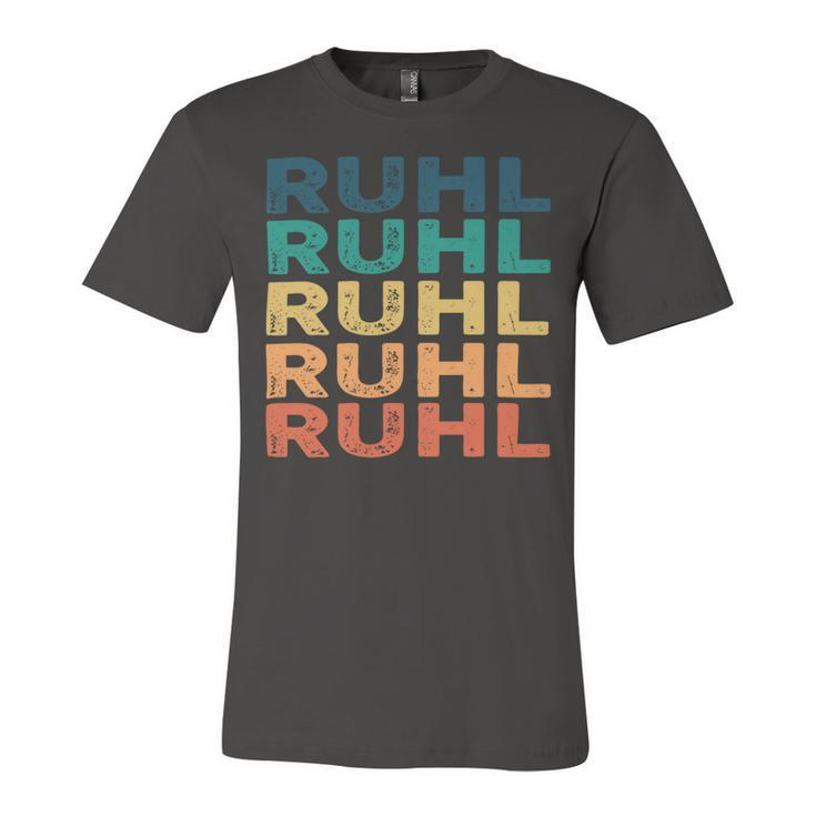 Ruhl Name Shirt Ruhl Family Name V2 Unisex Jersey Short Sleeve Crewneck Tshirt