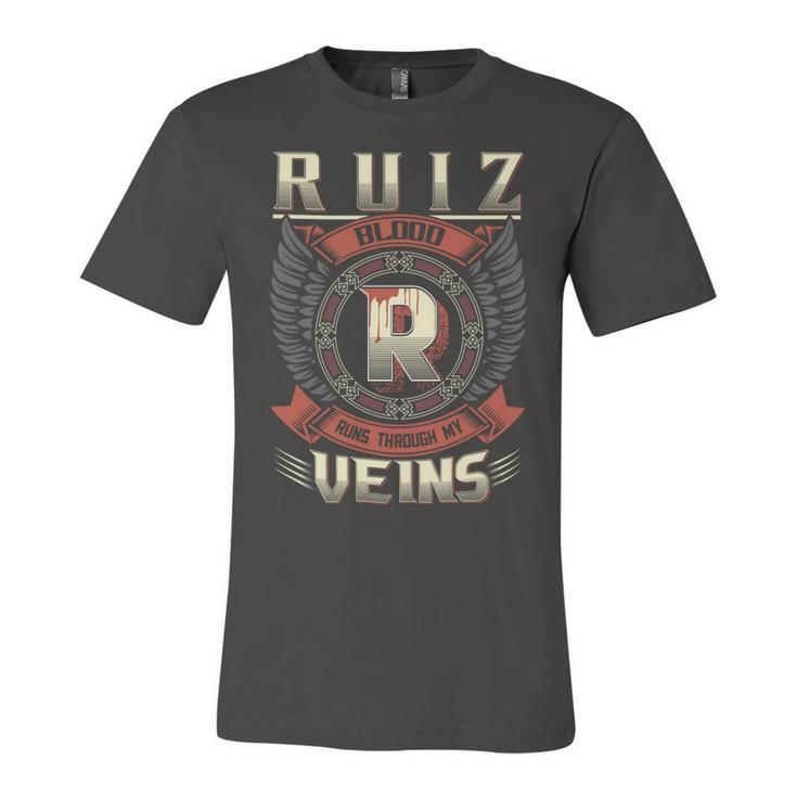 Ruiz Blood  Run Through My Veins Name V5 Unisex Jersey Short Sleeve Crewneck Tshirt