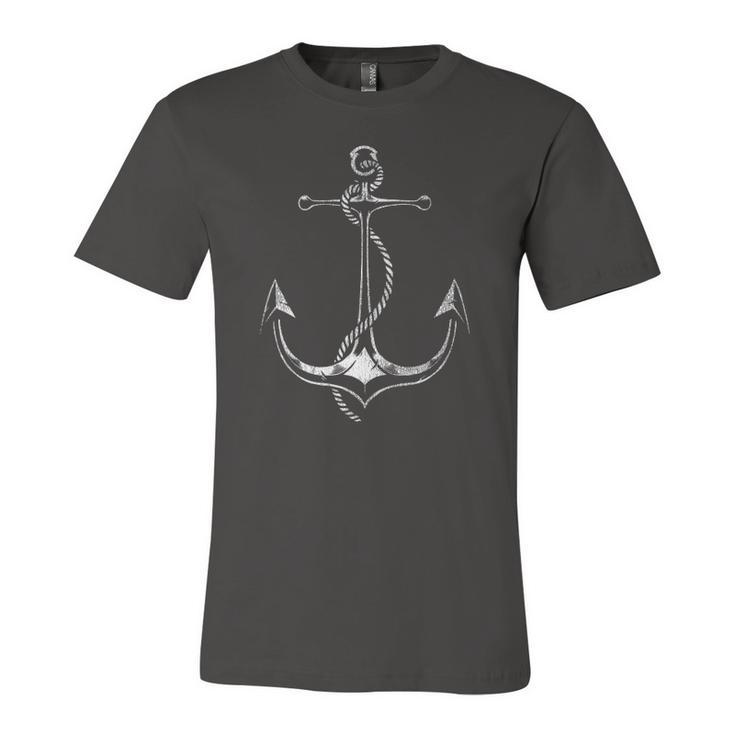Sailboat Anchor Sailing Boater Captain Jersey T-Shirt