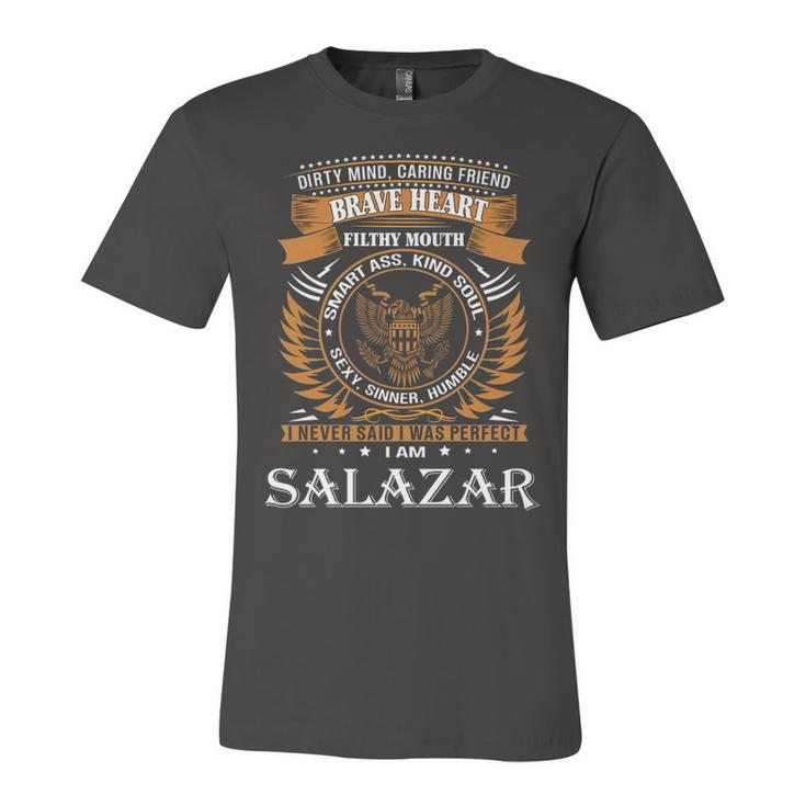 Salazar Name Gift   Salazar Brave Heart Unisex Jersey Short Sleeve Crewneck Tshirt