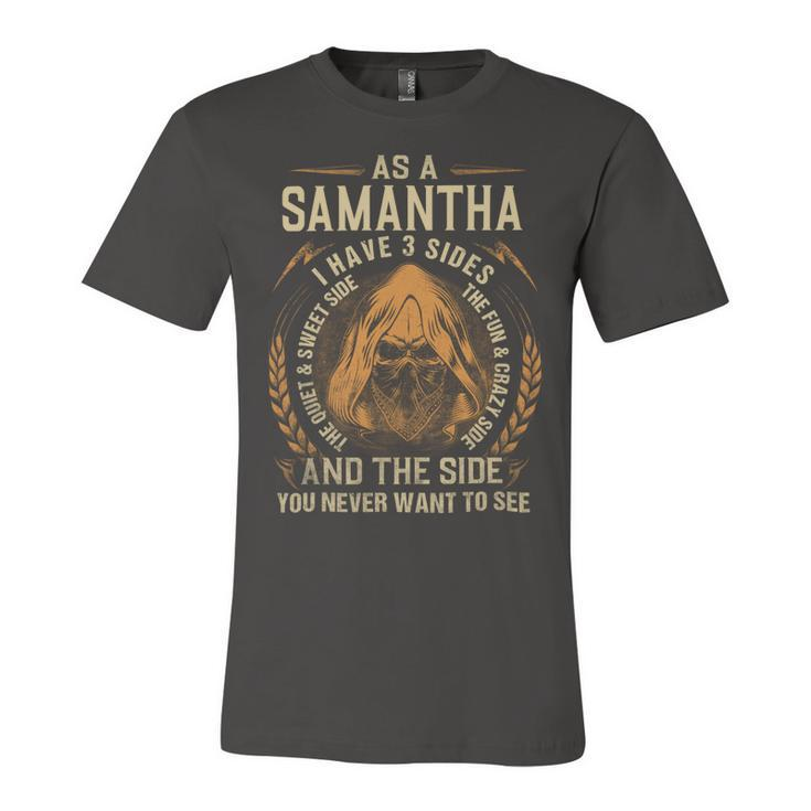 Samantha Name Shirt Samantha Family Name Unisex Jersey Short Sleeve Crewneck Tshirt