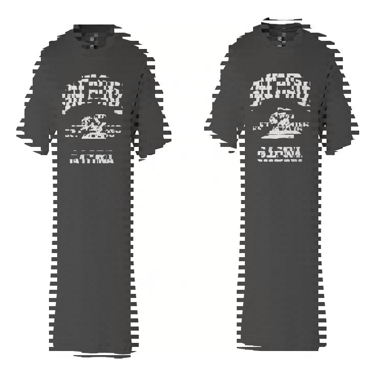 Santa Cruz California Ca Vintage State Athletic Style Jersey T-Shirt