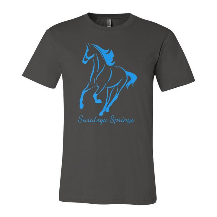 Saratoga Springs Upstate New York Horse Racing Jersey T-Shirt