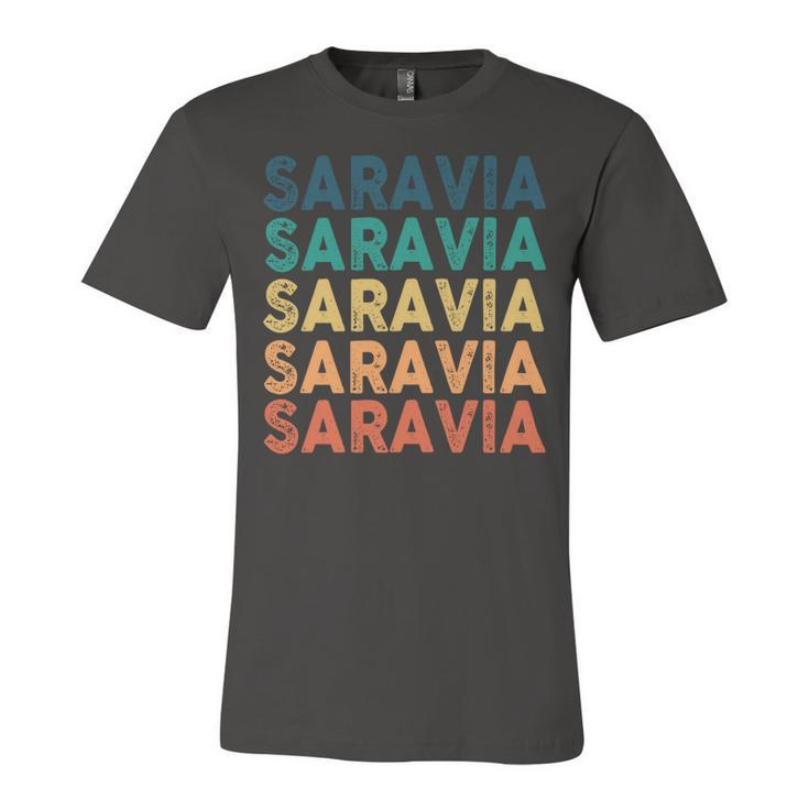 Saravia Name Shirt Saravia Family Name V3 Unisex Jersey Short Sleeve Crewneck Tshirt
