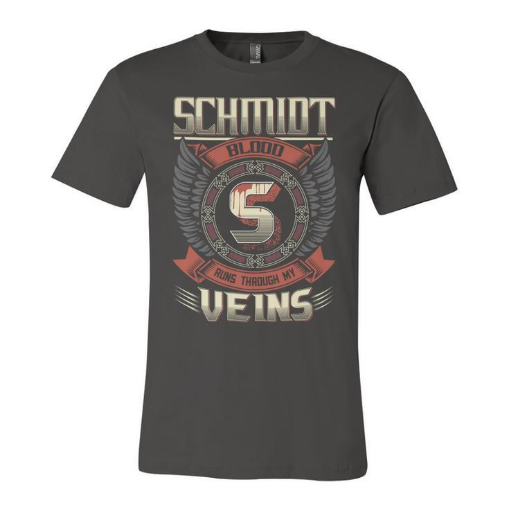 Schmidt Blood  Run Through My Veins Name V5 Unisex Jersey Short Sleeve Crewneck Tshirt