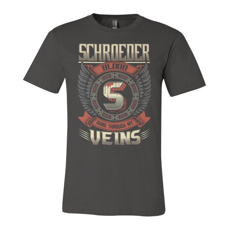 Schroeder Blood  Run Through My Veins Name V5 Unisex Jersey Short Sleeve Crewneck Tshirt