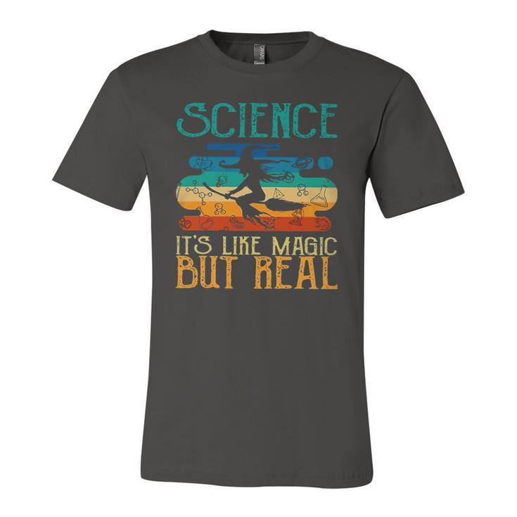 Science Its Like Magic But Real Vintage Retro Jersey T-Shirt