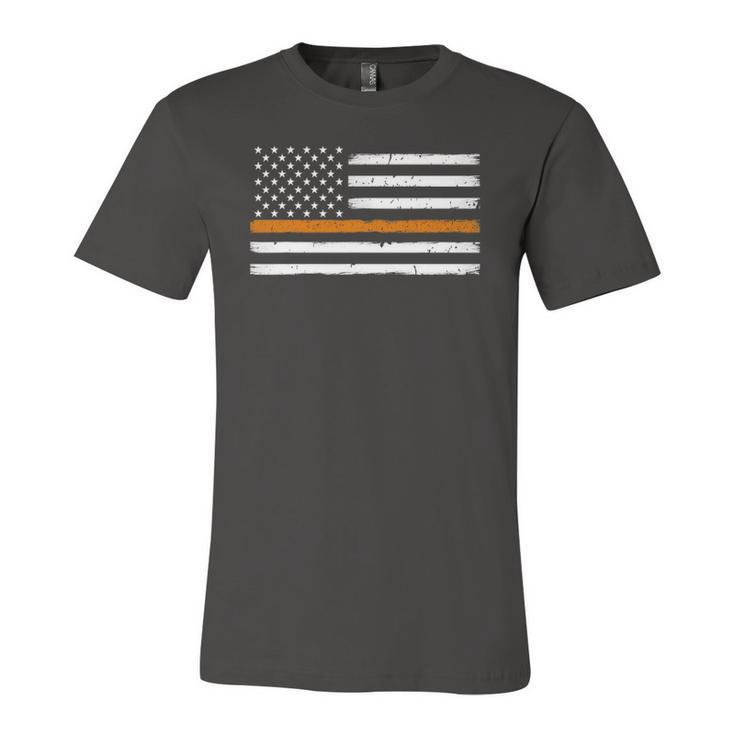 Search And Rescue Team Thin Orange Line Flag Jersey T-Shirt