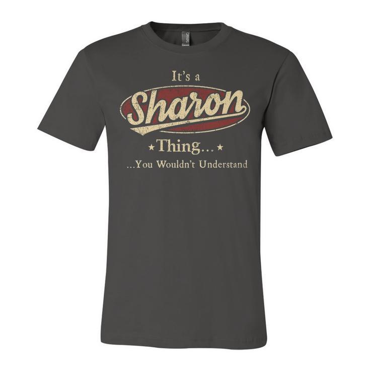 Sharon Shirt Personalized Name Gifts T Shirt Name Print T Shirts Shirts With Name Sharon Unisex Jersey Short Sleeve Crewneck Tshirt