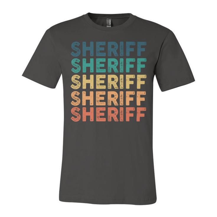 Sheriff Name Shirt Sheriff Family Name Unisex Jersey Short Sleeve Crewneck Tshirt