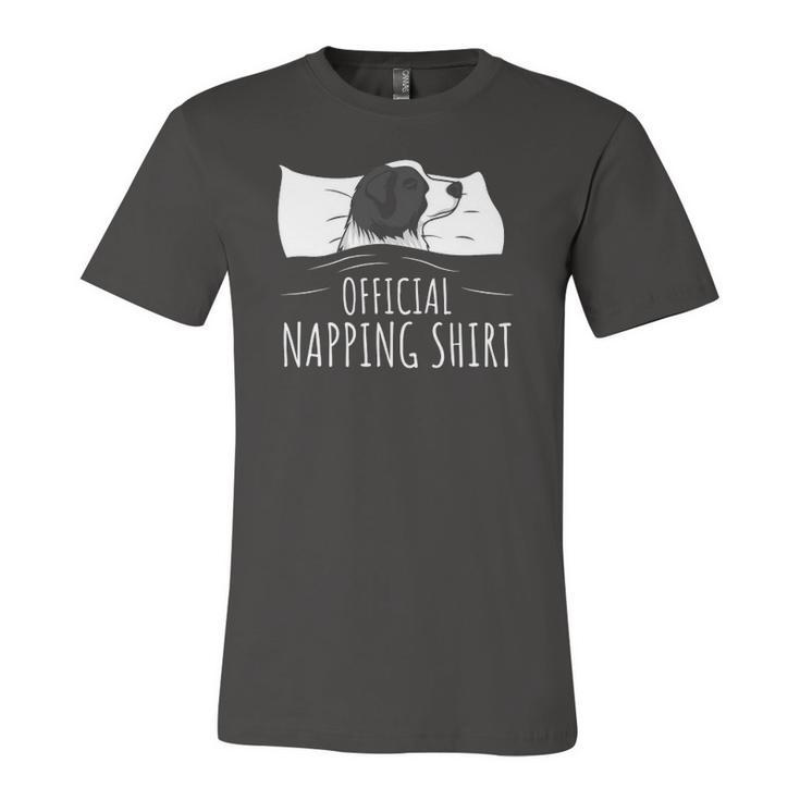 Sleeping Border Collie Official Napping Jersey T-Shirt