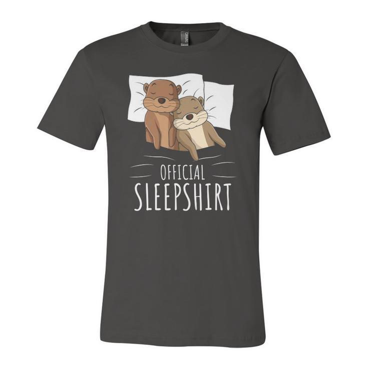 Sleeping Sea Otter Lover Napping Official Sleep Jersey T-Shirt